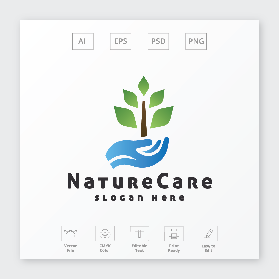 Nature Care and Green Care Logo preview image.