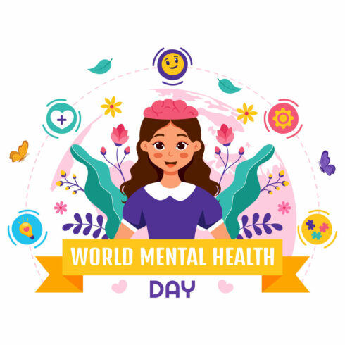 13 World Mental Health Day Illustration cover image.