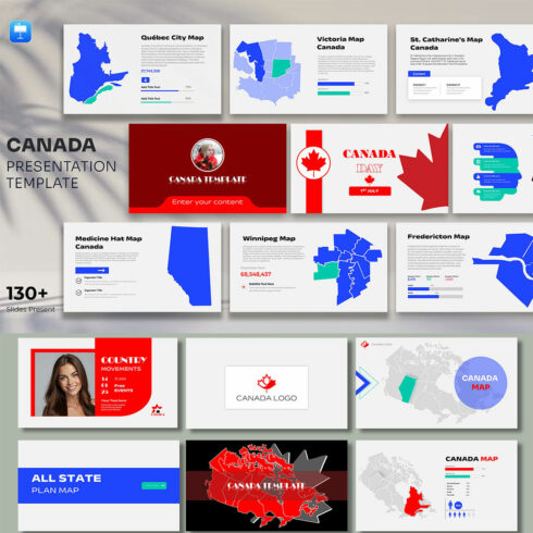 Canada Keynote Presentation Template cover image.