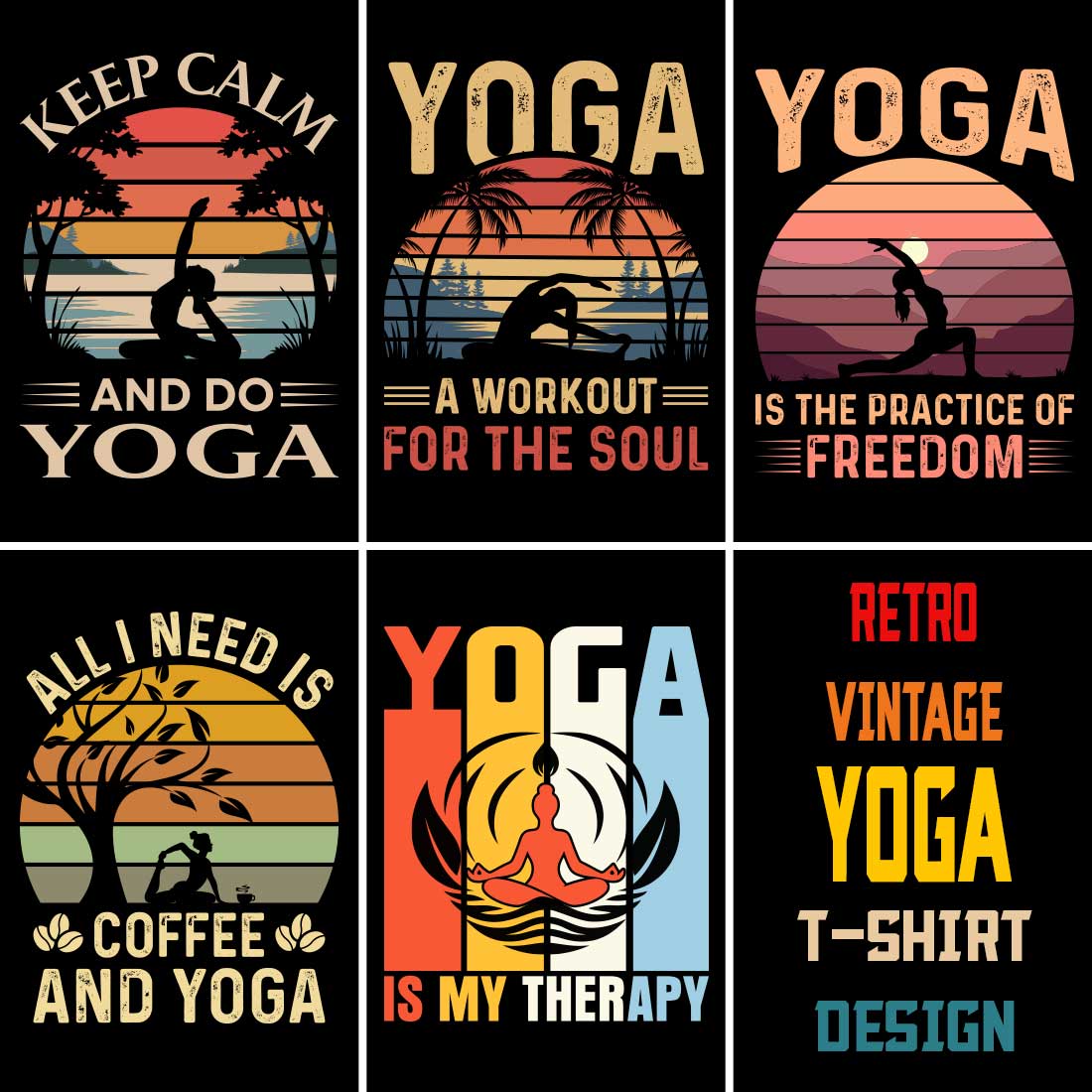 Unique Yoga T-Shirt Designs for Mindful Yogis, Perfect for Your Practice Yoga t shirt design preview image.