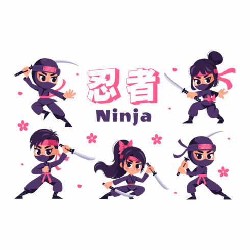 12 Ninja Shinobi Illustration cover image.