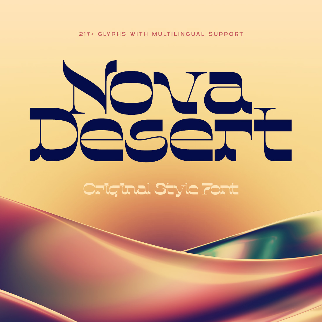 Nova Desert — Original Style font cover image.