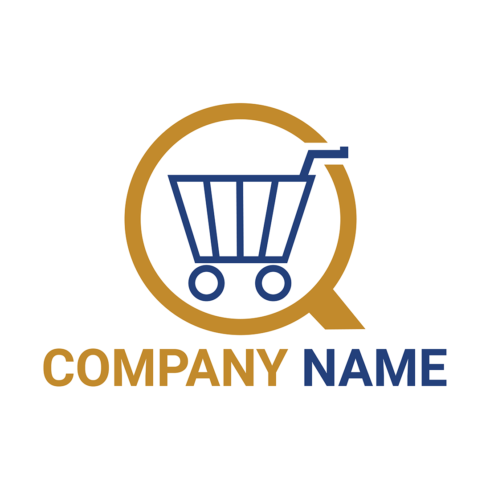 Online Shopping Logo or Icon Design Vector Image Template cover image.