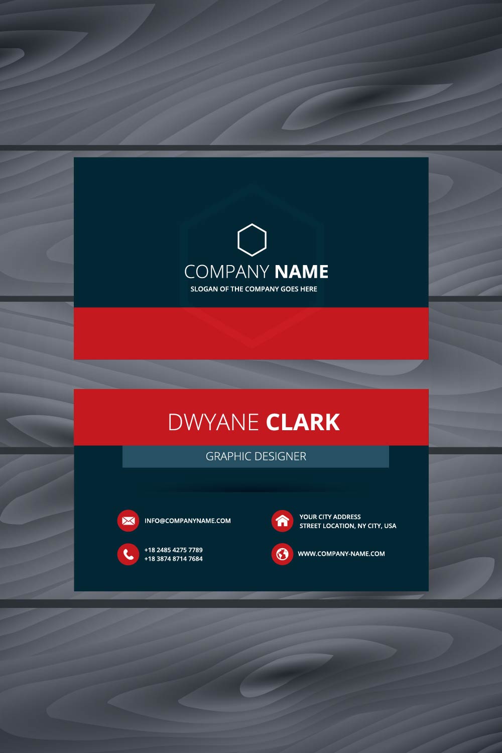 Business Card Design pinterest preview image.