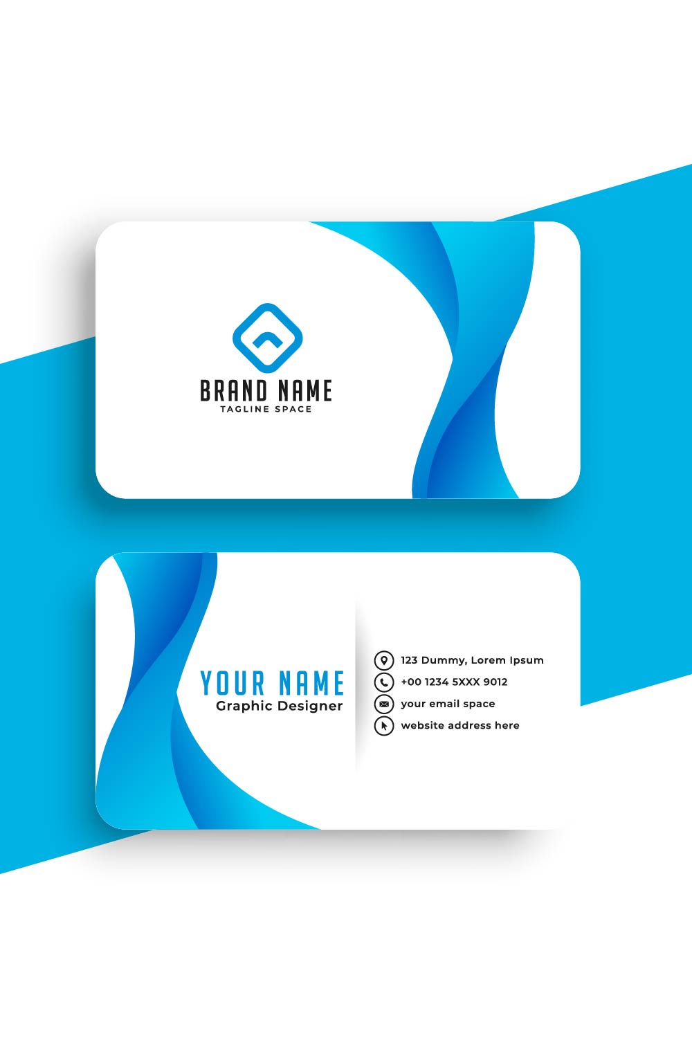 Business Card Design pinterest preview image.