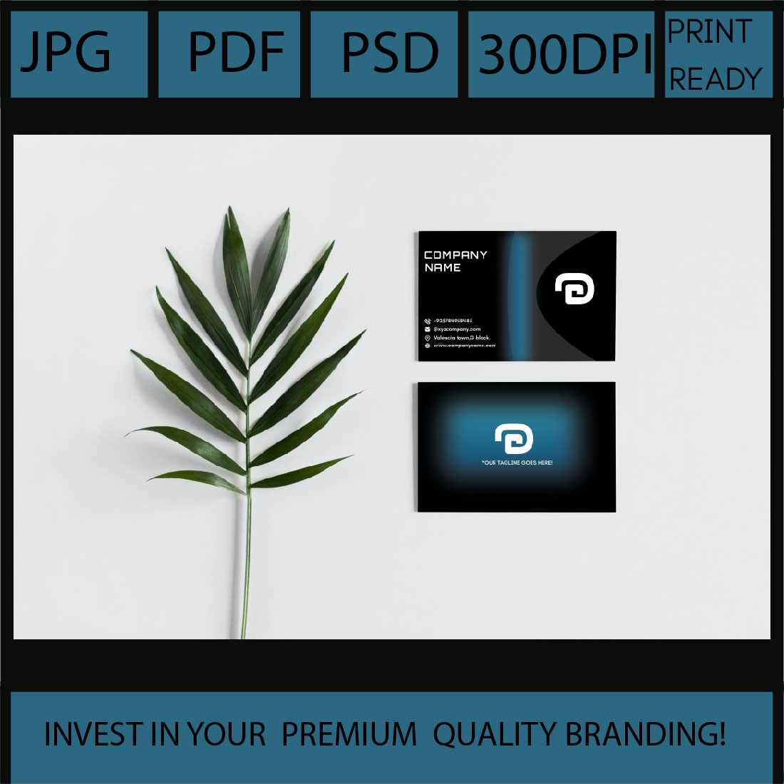 Corporate Business card Template cover image.