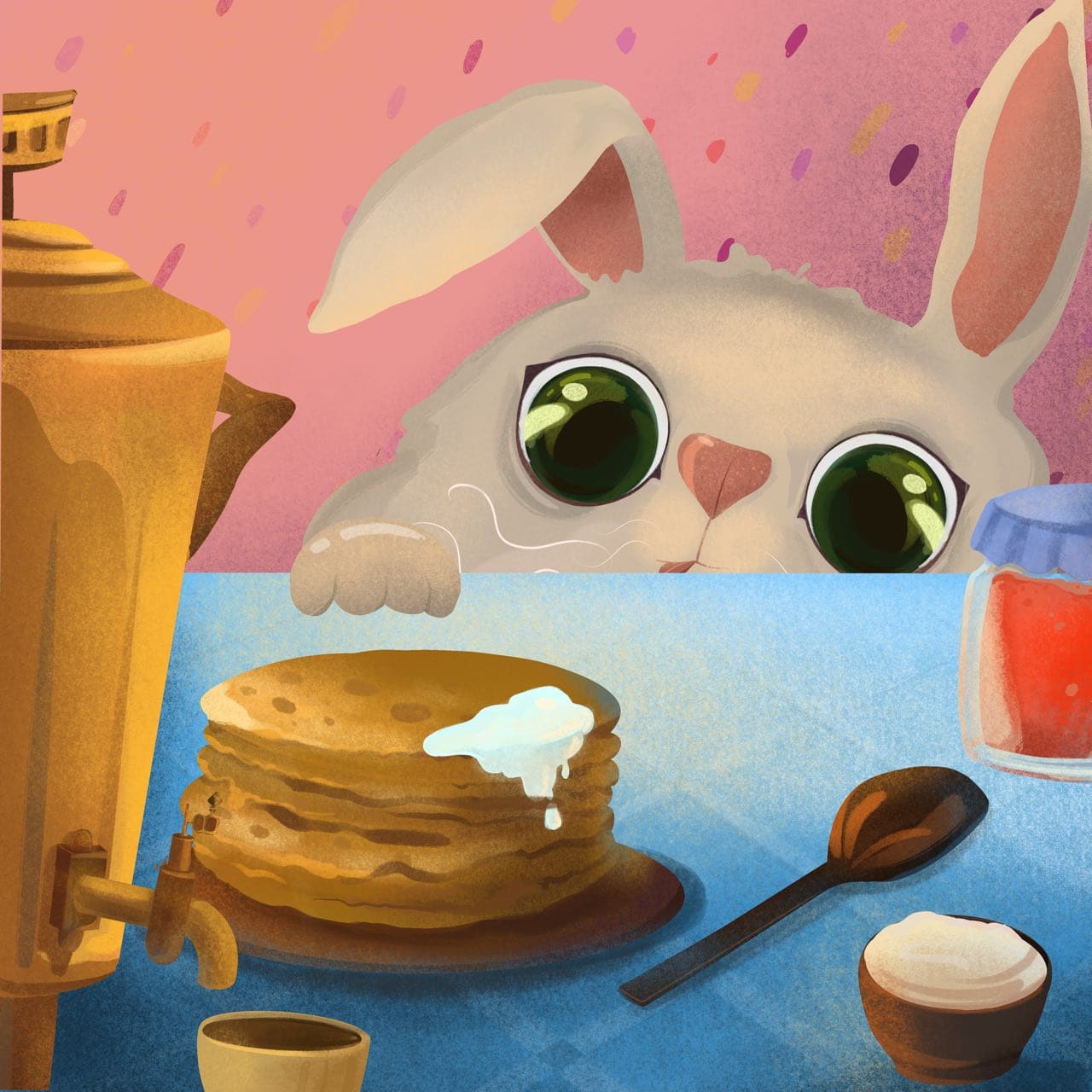 bunny illustration preview image.