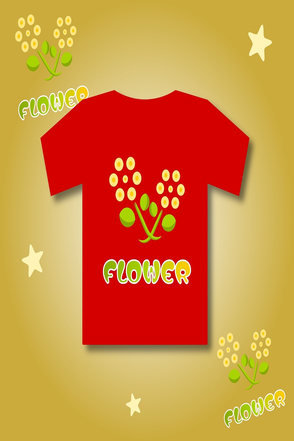 FLOWER T-SHIRT FOR KIDS pinterest preview image.