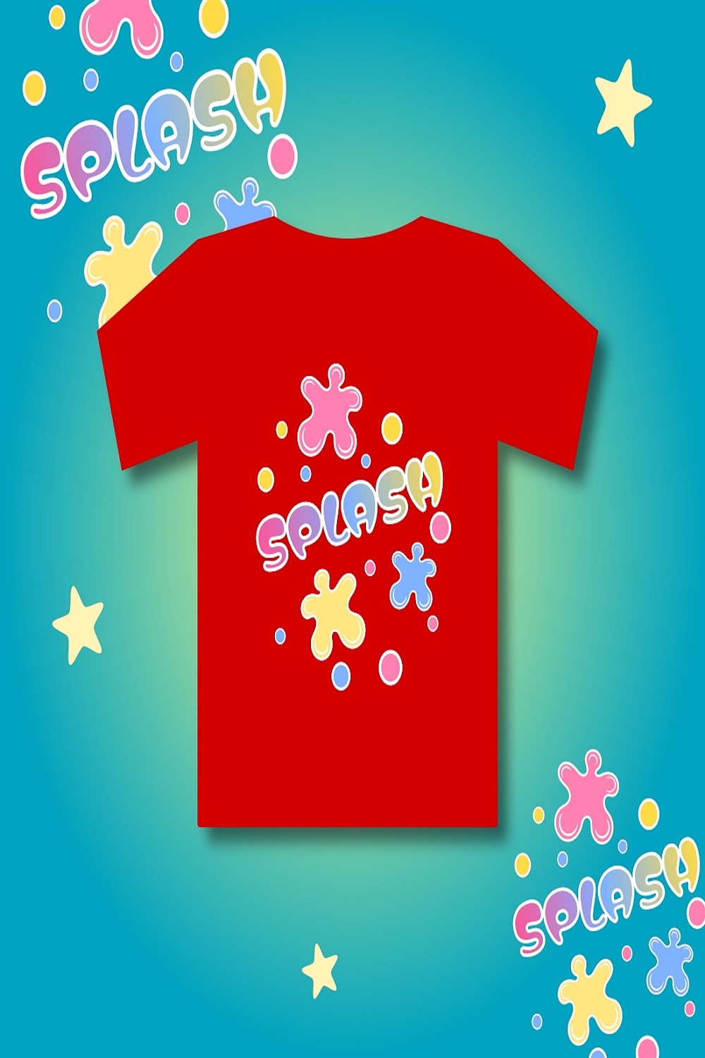 COLOR SPLASH KIDS T-SHIRT pinterest preview image.