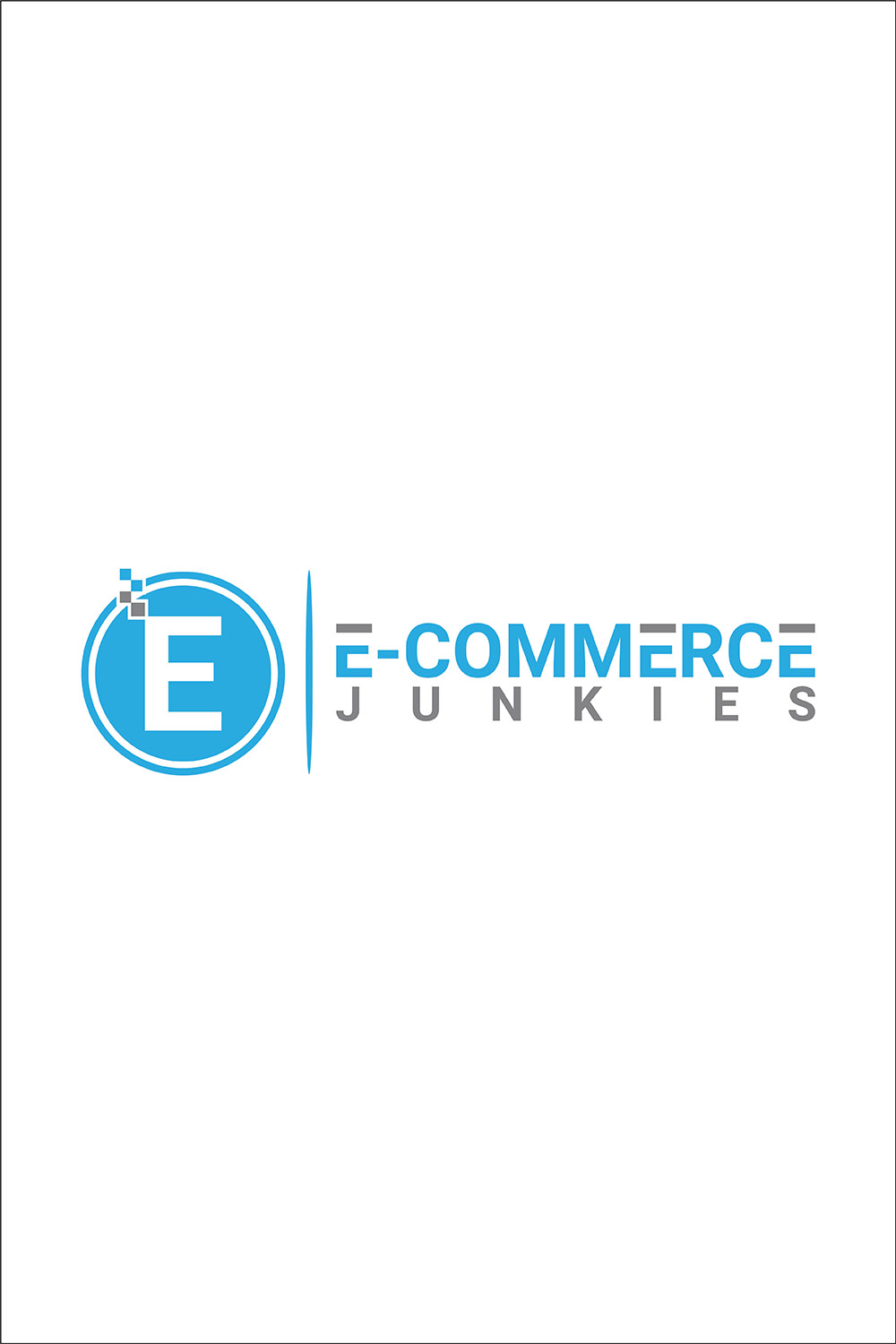 E-commerce Logo or Icon Design Vector Image Template pinterest preview image.