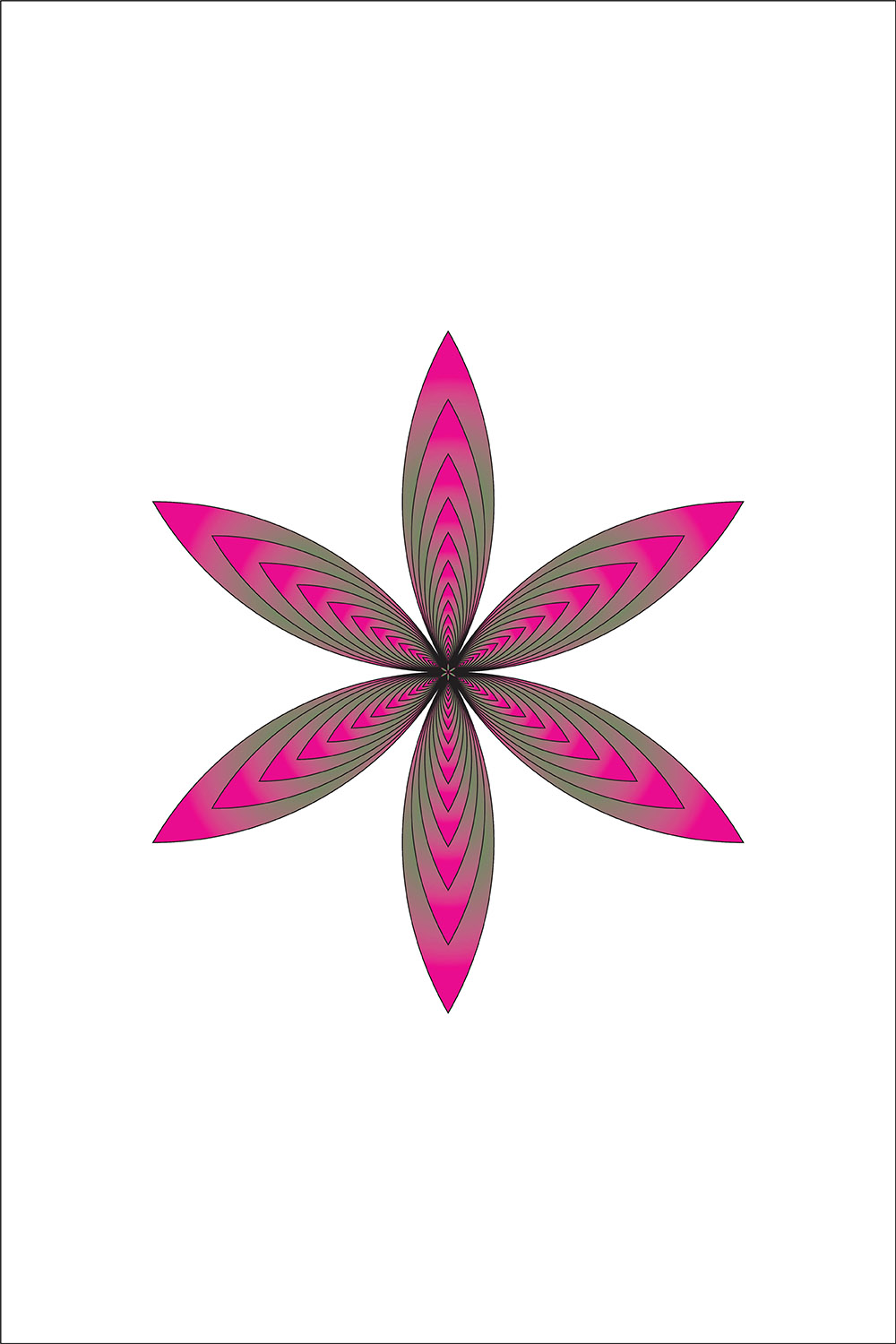 Simple Flower Logo or Icon Design Vector Image Template pinterest preview image.