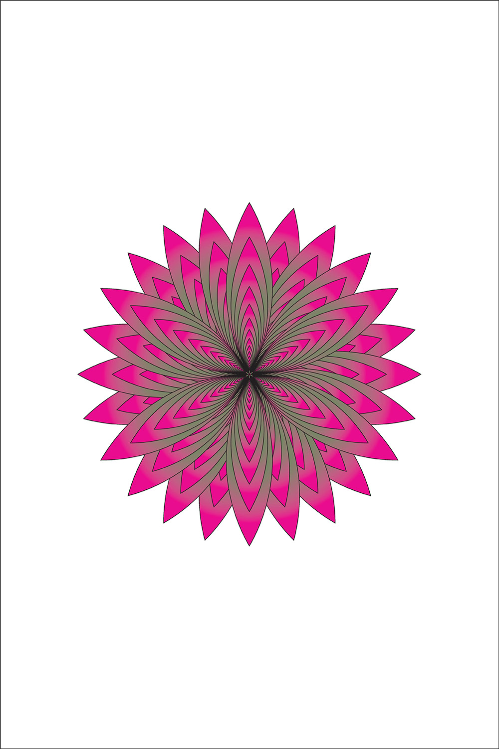 Simple Flower Design Vector Image Template pinterest preview image.