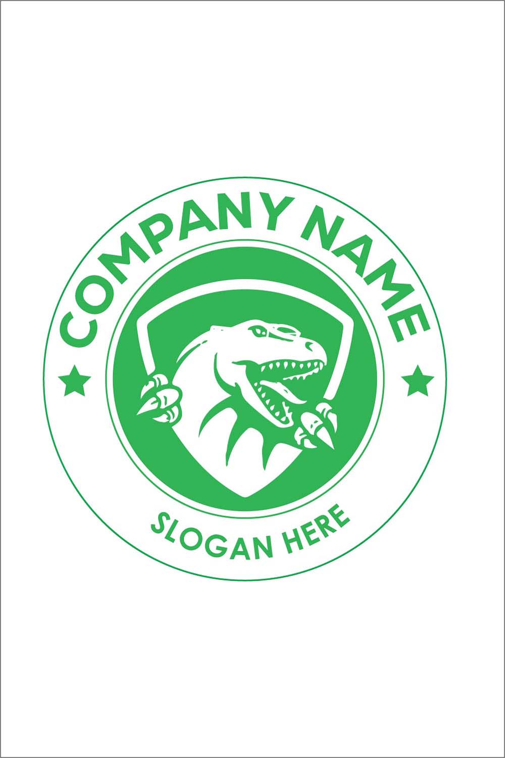 Raptor Logo or Icon Design Vector Image Template pinterest preview image.