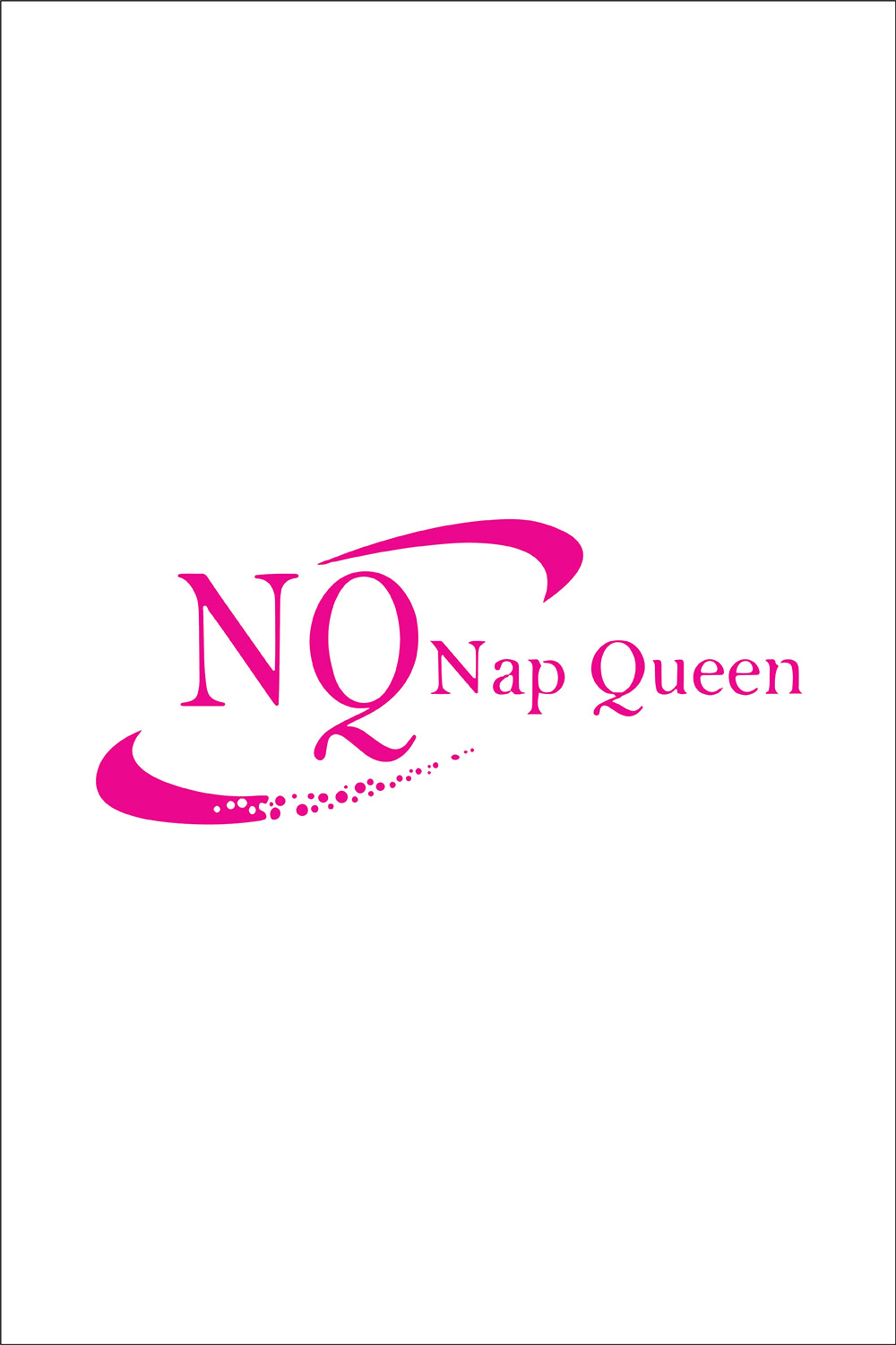 Nap Queen Logo or Icon Design Vector Image Template pinterest preview image.