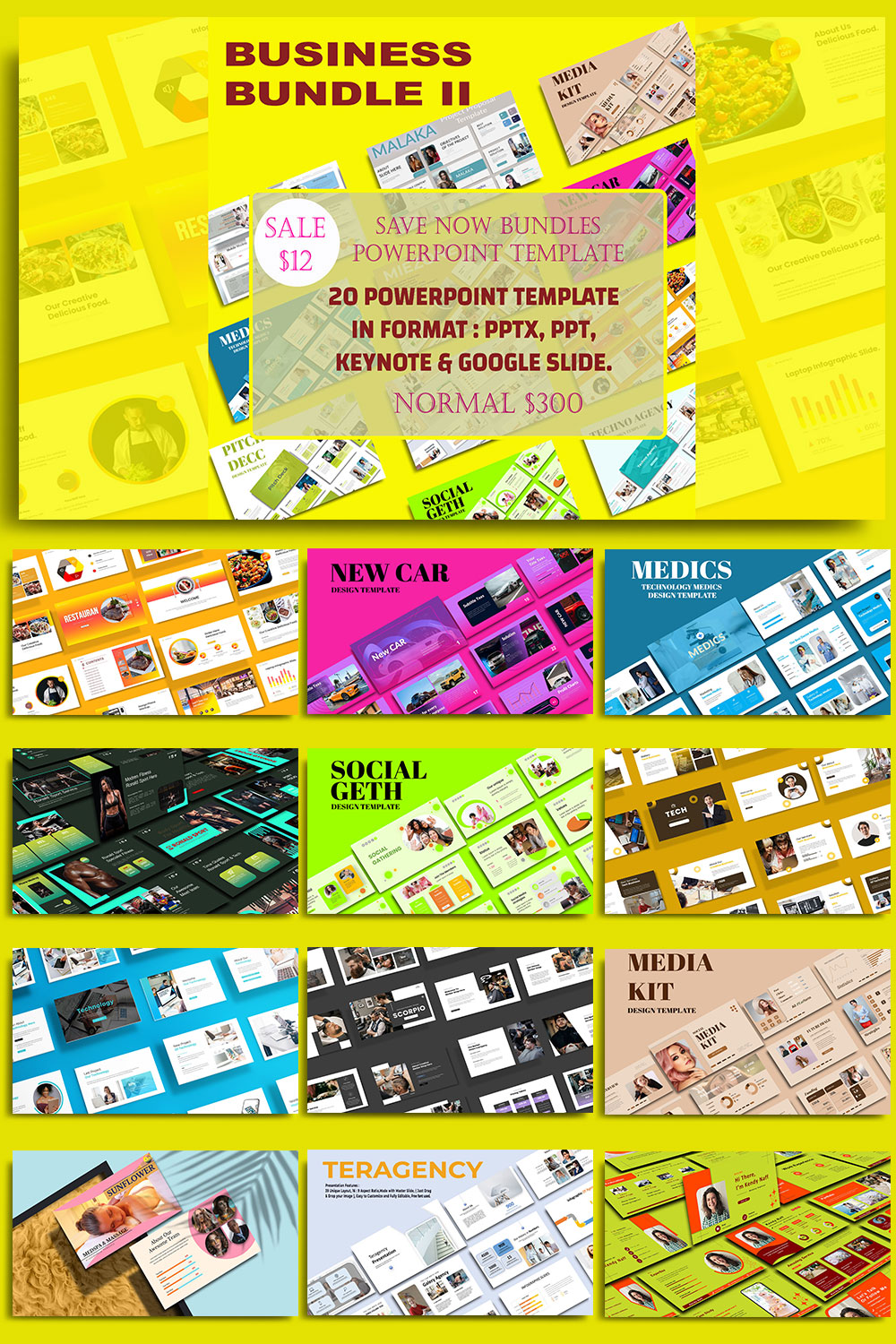 Business Bundle II pinterest preview image.