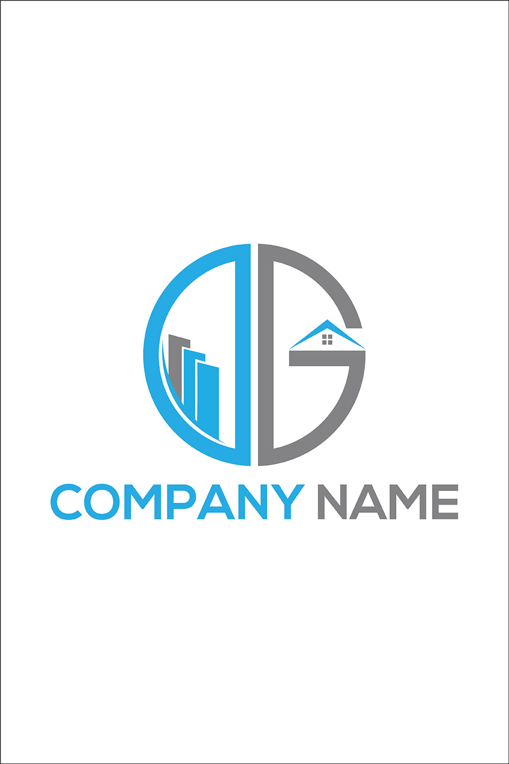 Financial & Accounting Logo or Icon Design Vector Image Template pinterest preview image.