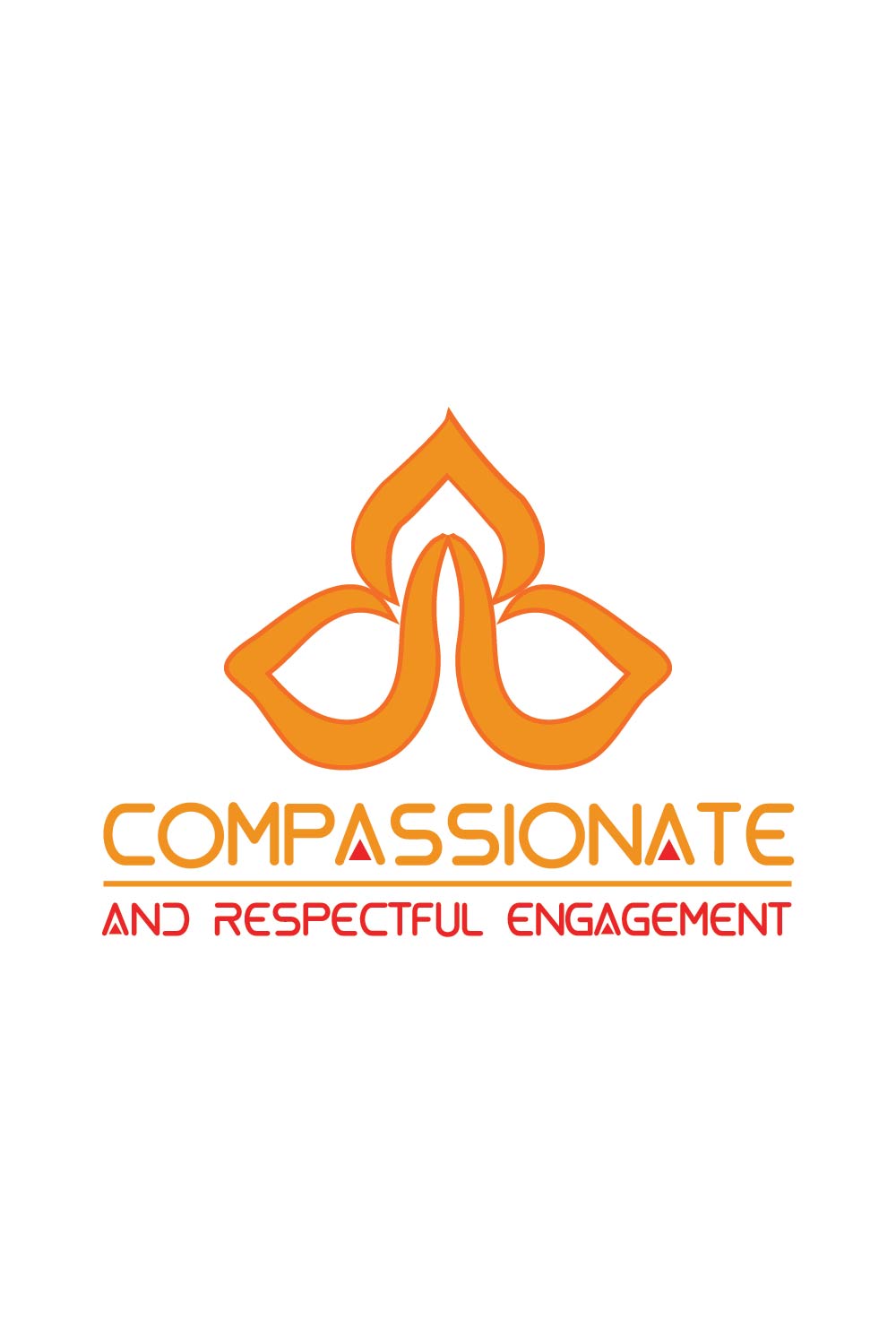 Compassionate Logo or Icon Design Vector Image Template pinterest preview image.