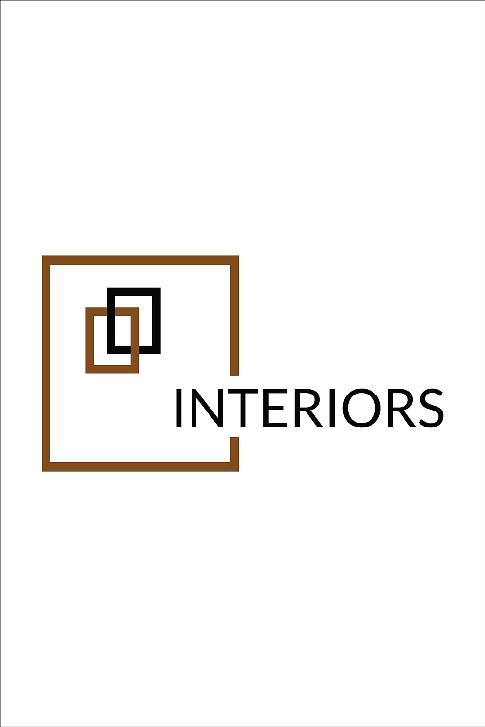 Interior Design Vector Stock Template pinterest preview image.