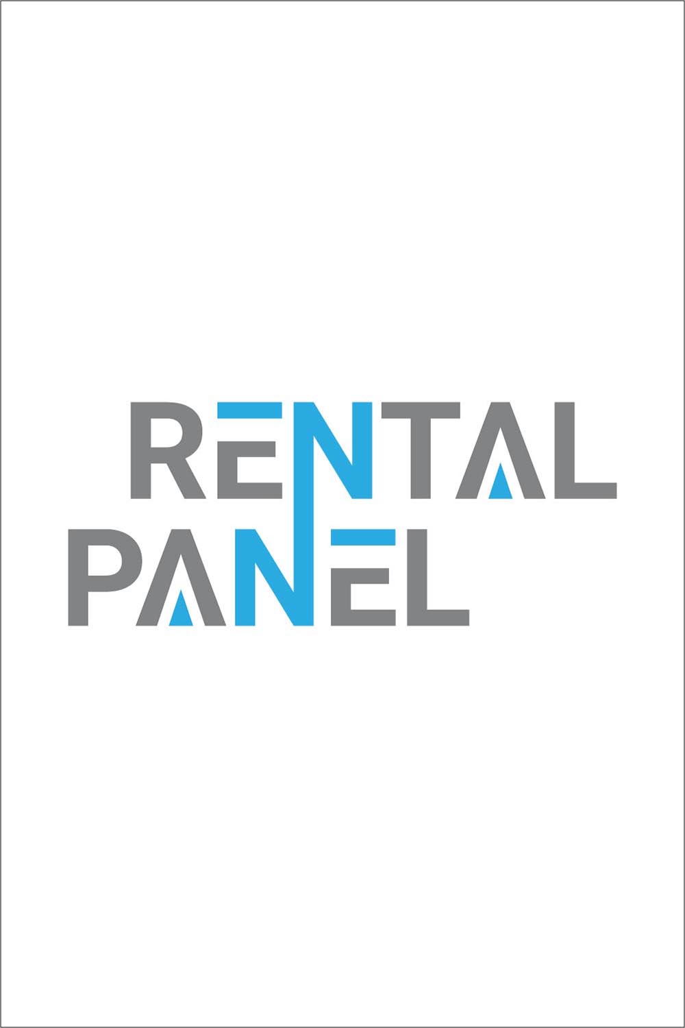 Rental Panel Logo or Icon Design Vector Image Template pinterest preview image.