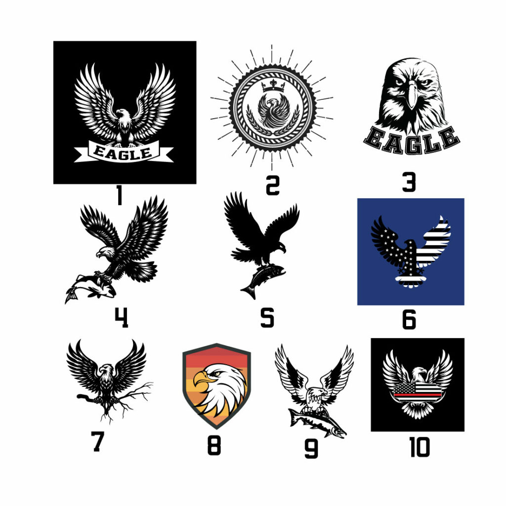 Eagle vector silhouette illustration - MasterBundles