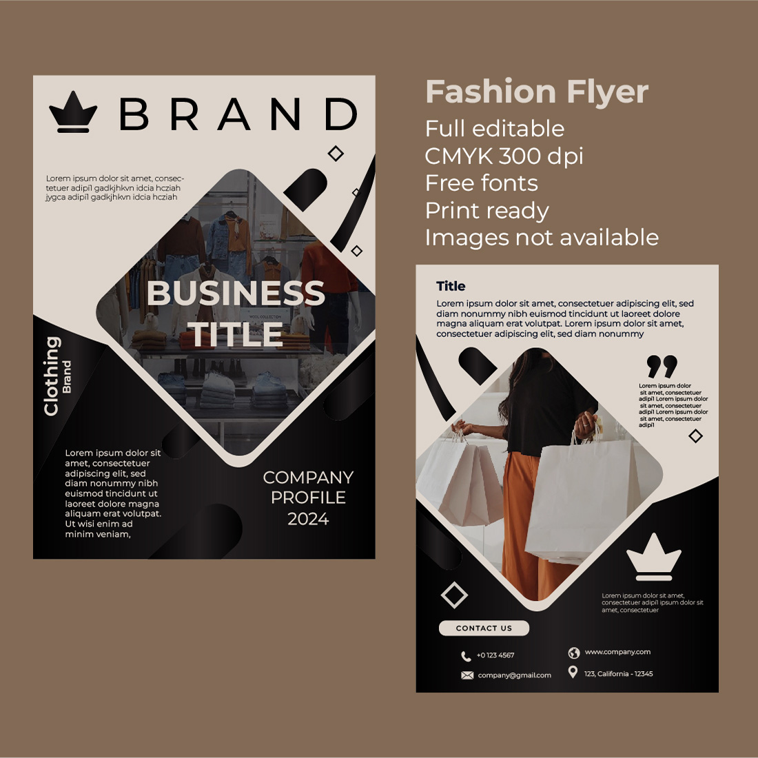 Creative Fashion Flyer Template preview image.