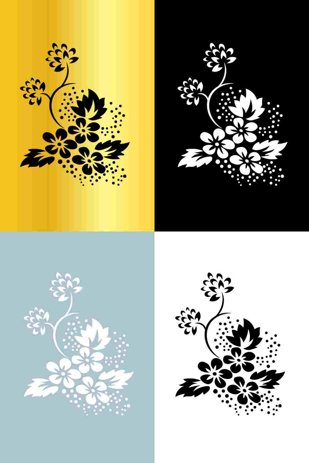 Floral Pattern Design pinterest preview image.