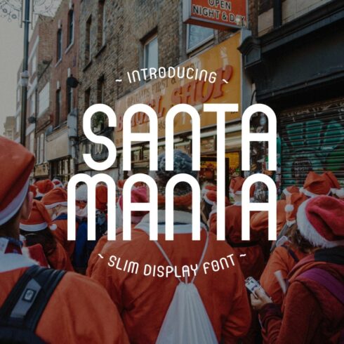 Santa Manta - Slim Display Font cover image.