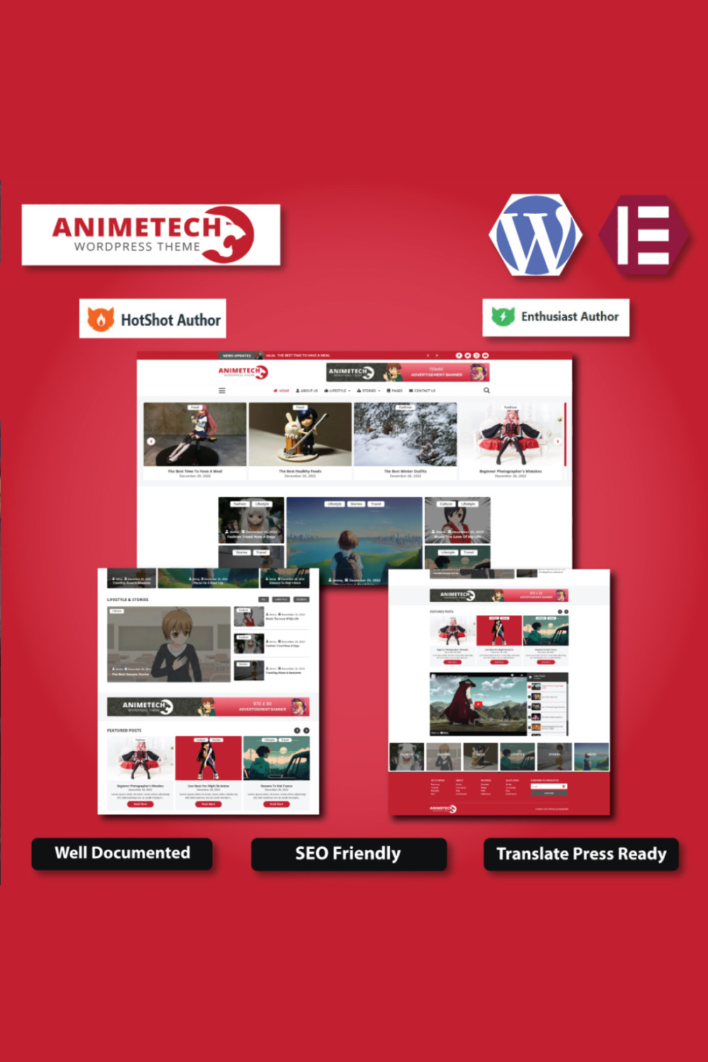 Anime Tech - Anime & Manga News WordPress Theme pinterest preview image.