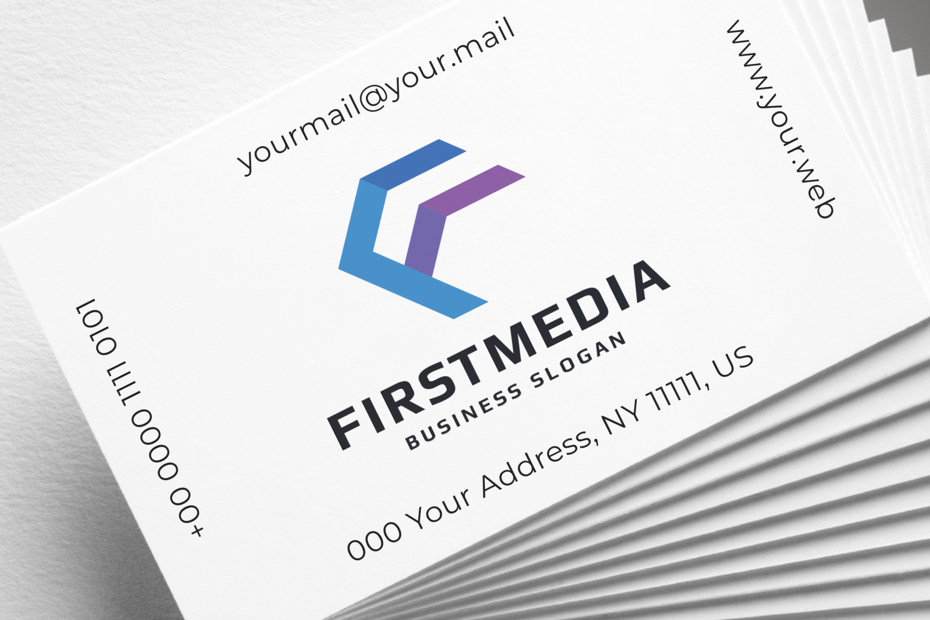 realistic business cards mockup 6 169