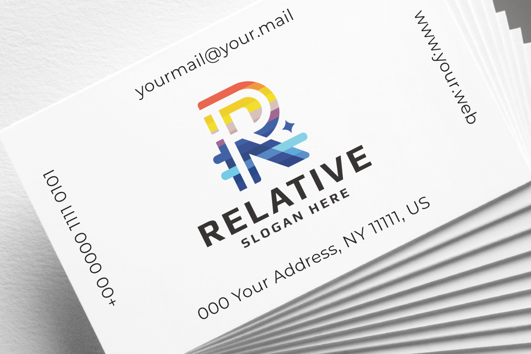 realistic business cards mockup 6 316