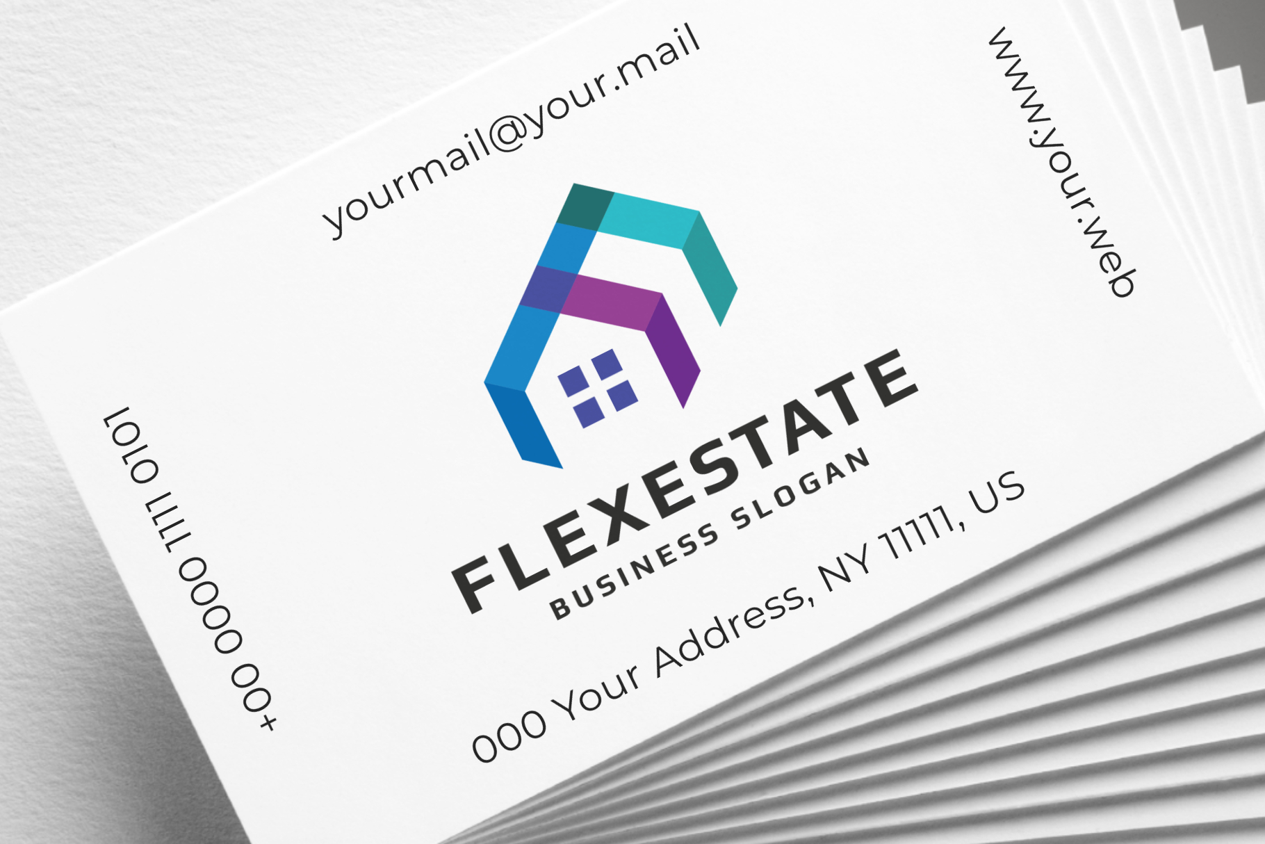 realistic business cards mockup 6 558