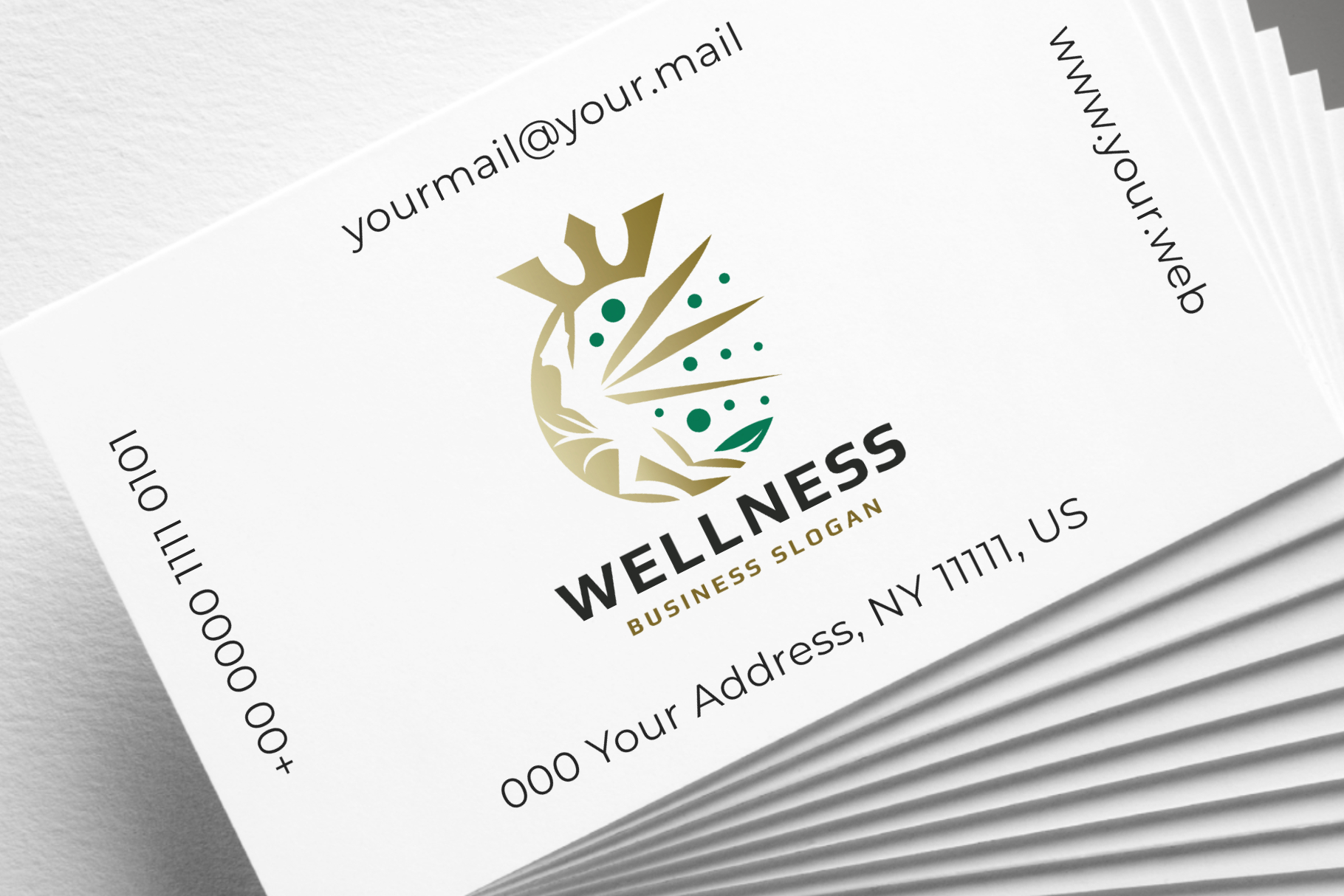 realistic business cards mockup 6 693