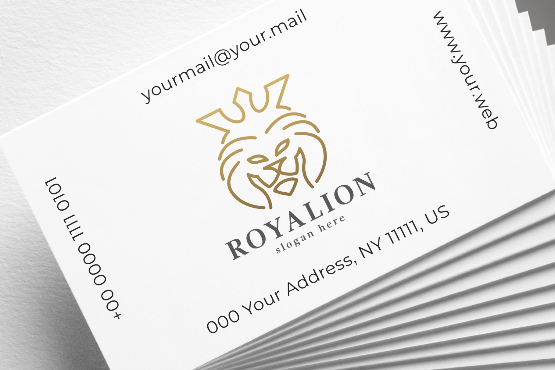 realistic business cards mockup 6 964