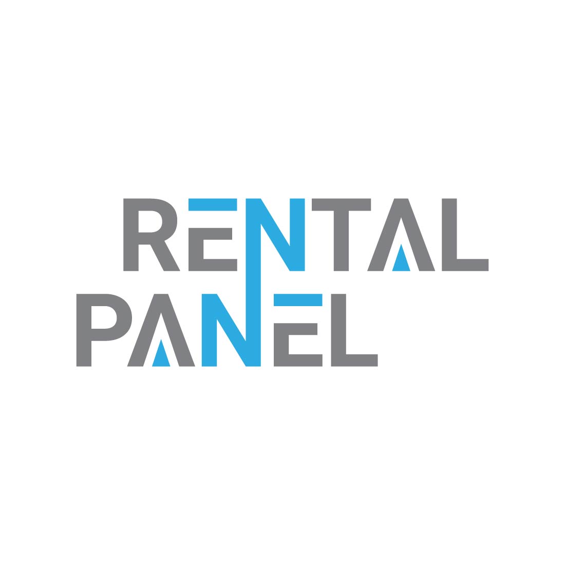 rental panel logo or icon design vector image template 669