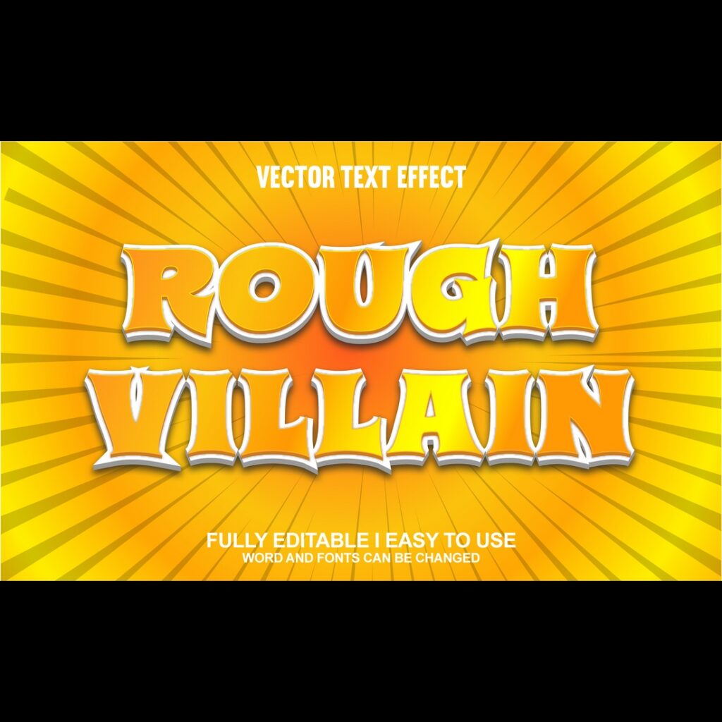 Fully Editable Vector 3D Text Effect - MasterBundles
