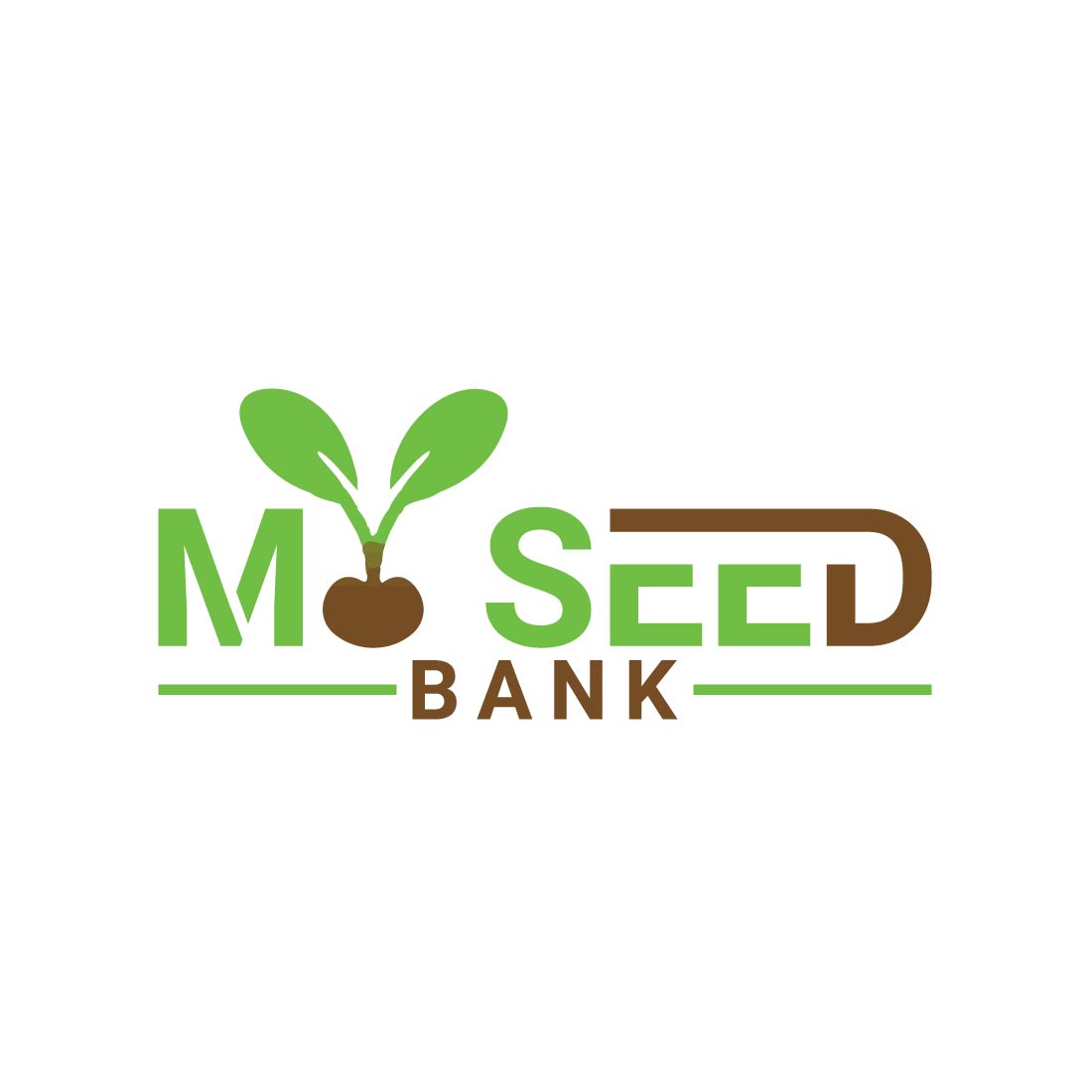 seed bank logo or icon design vector image template 564