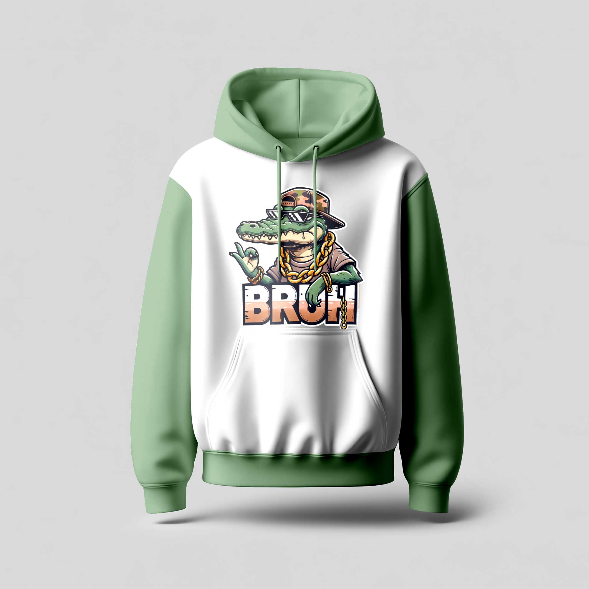 #1 Aligator 'BRUH' PNG Sublimation | Aligator Cap PNG | Funny Aligator png | Bruh png Boys badass Digital Download | kids badass design preview image.