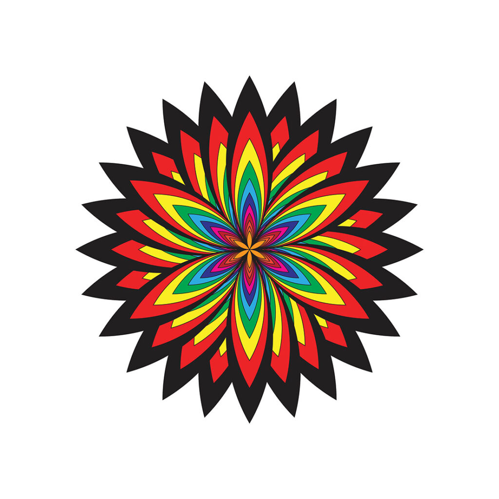 Simple Floer Vector File Simple Flower Design Vector Image Template - MasterBundles