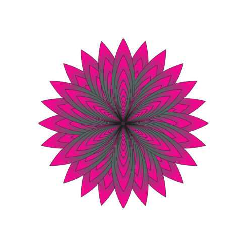 Simple Flower Design Vector Image Template cover image.