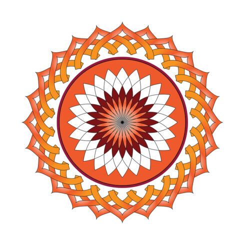 Mandala Design Vector Image Template cover image.