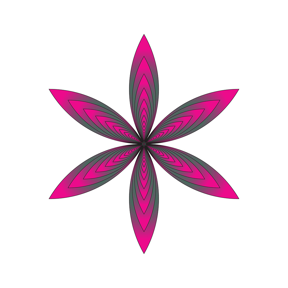 Simple Flower Logo or Icon Design Vector Image Template cover image.