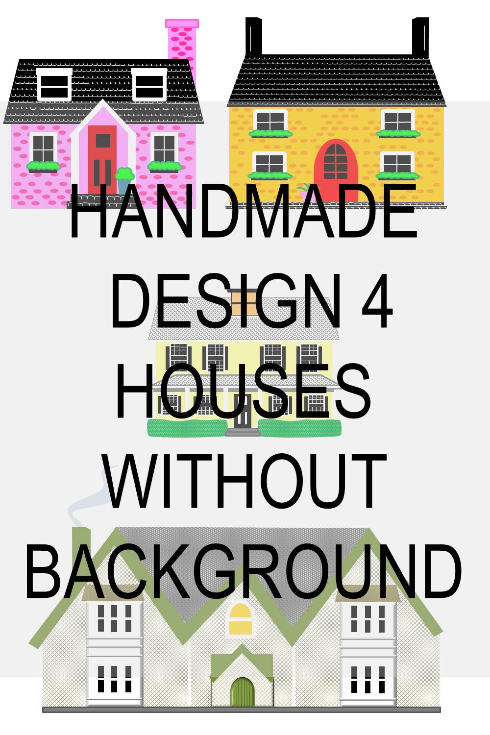 Clip Art House Design Without Background pinterest preview image.