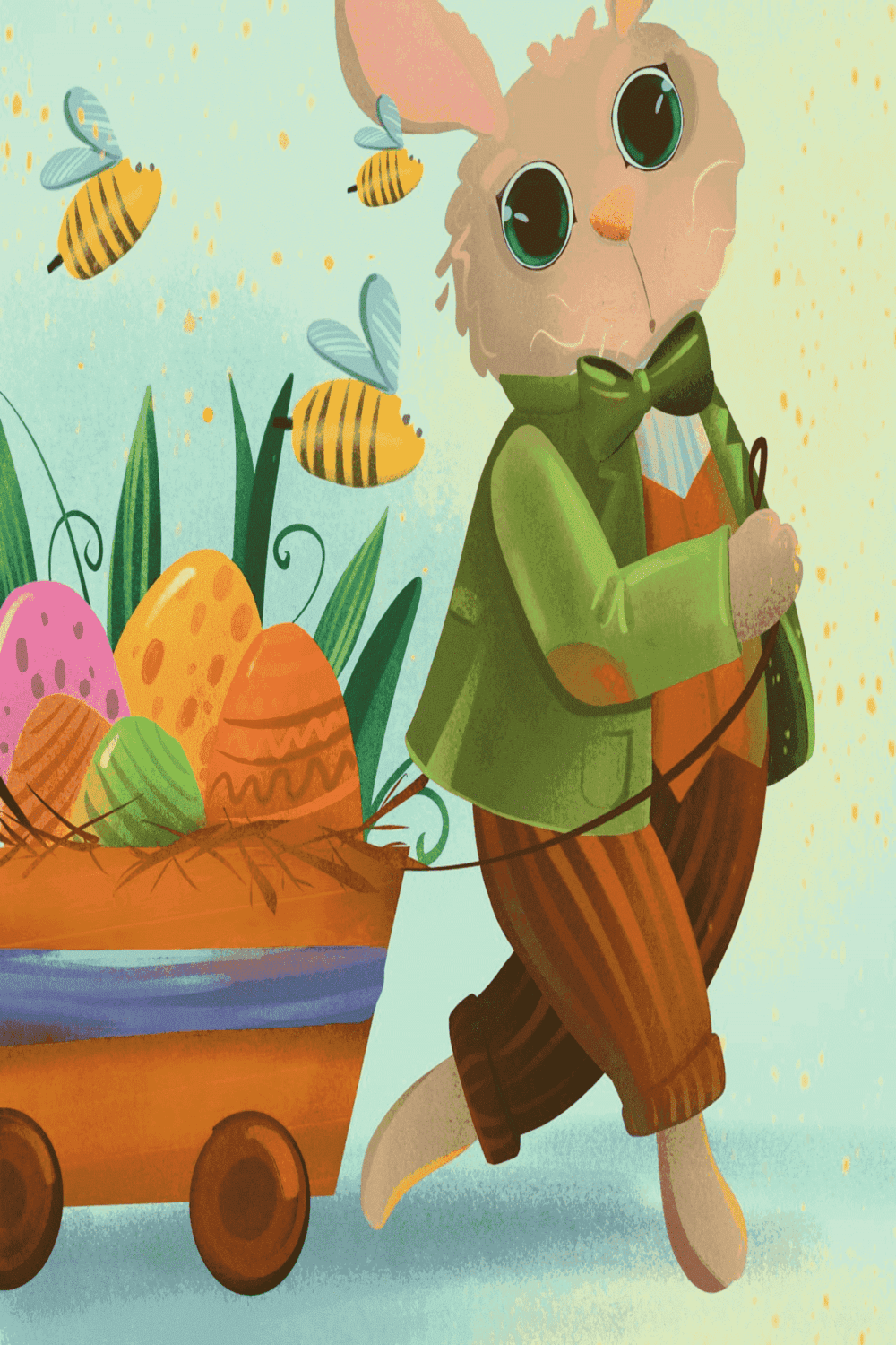 easter illustration pinterest preview image.