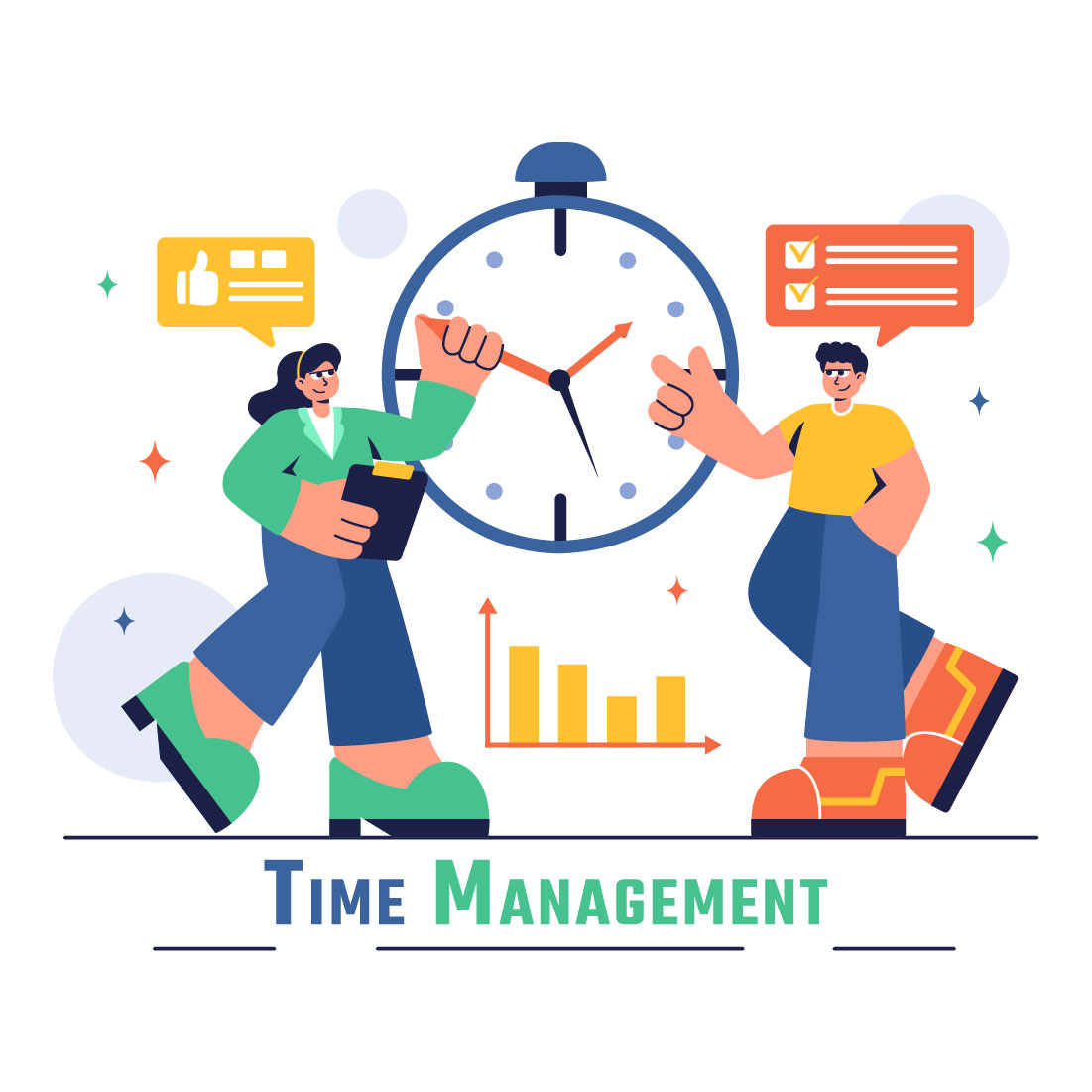 15 Time Management Planning Illustration cover image.