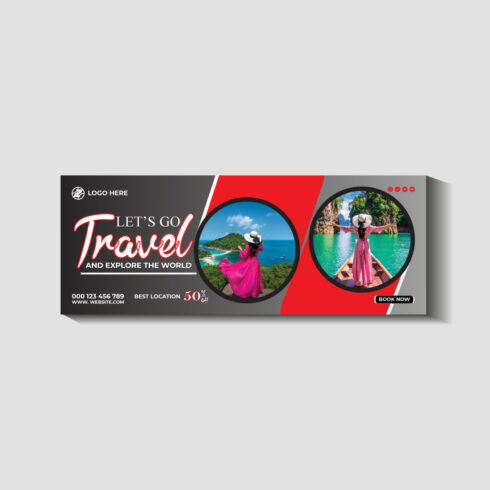 travel and tourism instagram post or social media post template cover image.