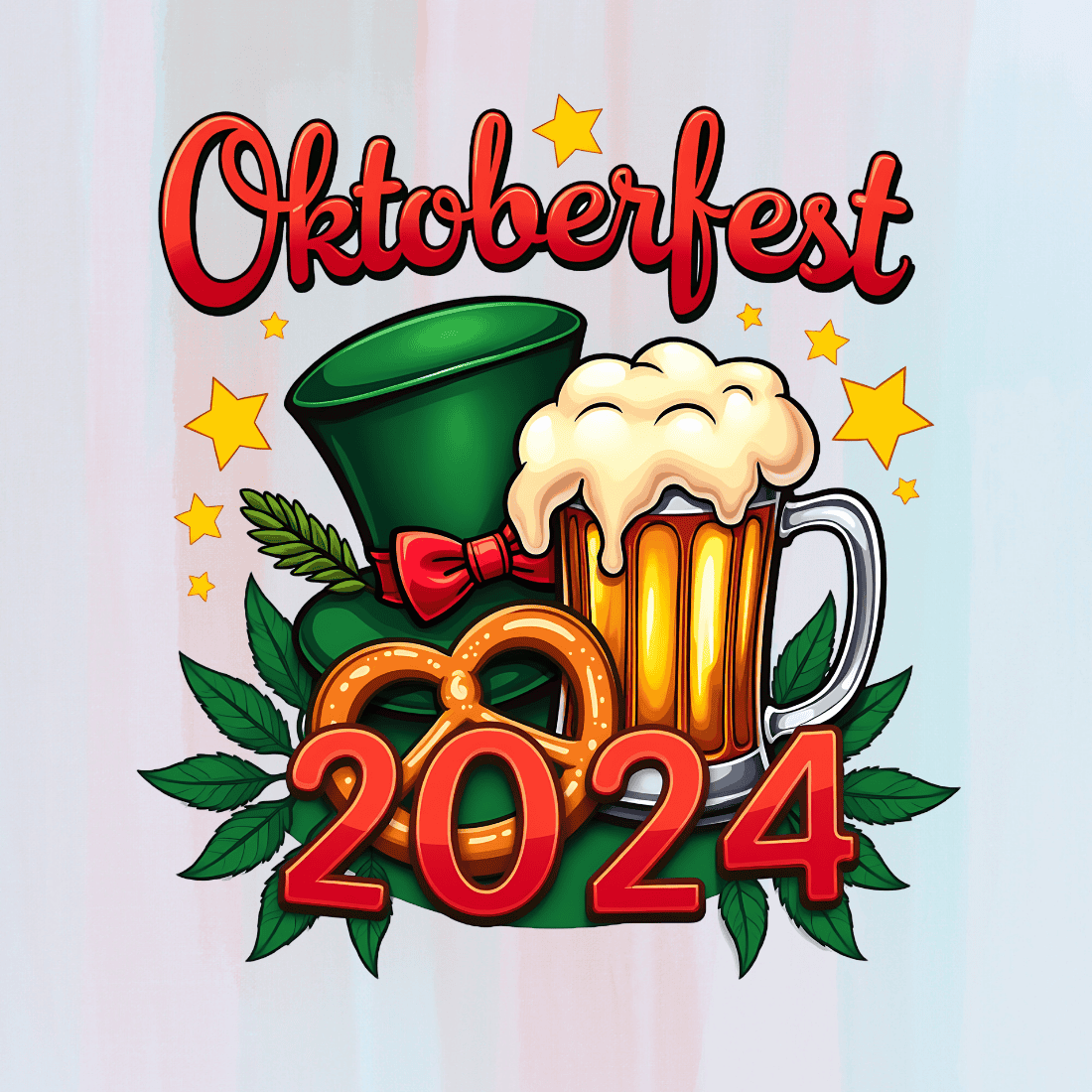 Oktoberfest 2024 T-shirt Design preview image.