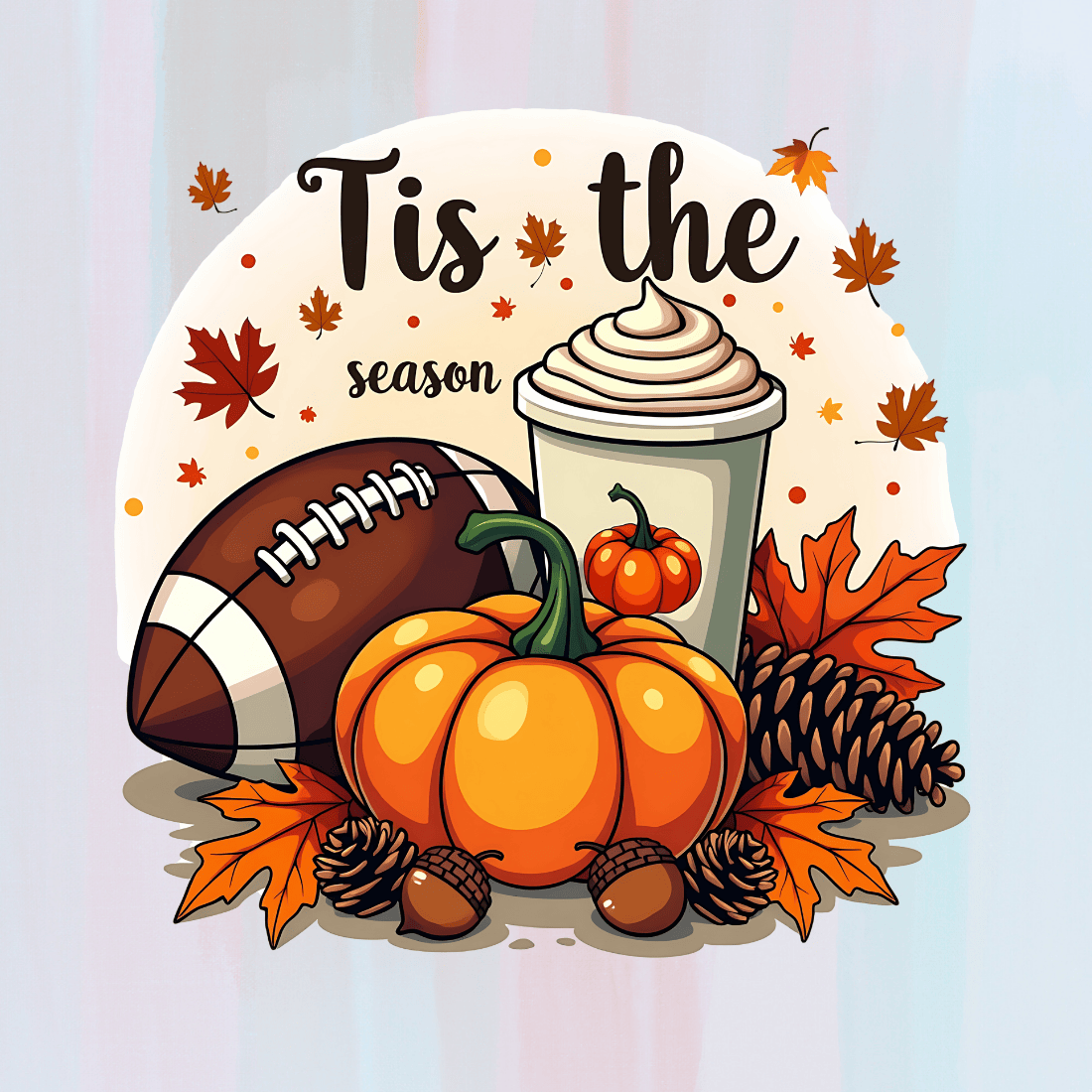 Tis the Season T-shirt Design preview image.