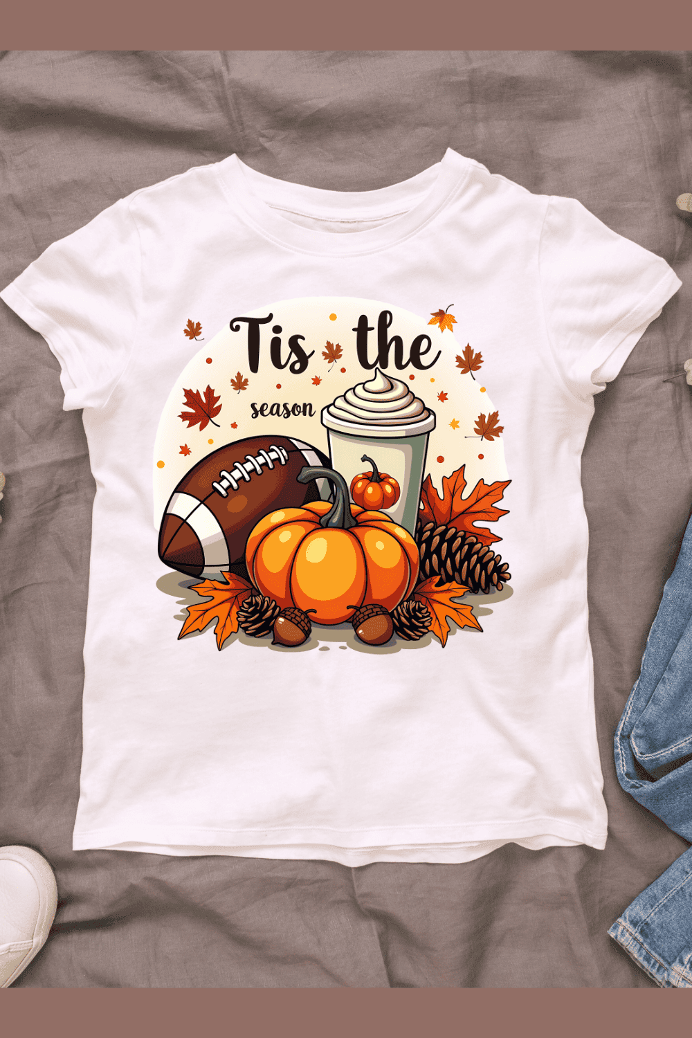 Tis the Season T-shirt Design pinterest preview image.