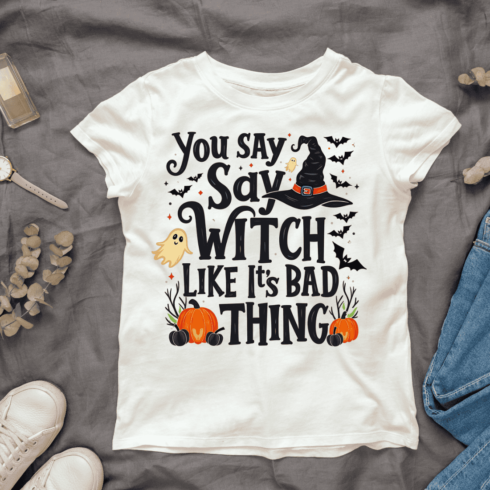 Witch Lovers T-shirt Design cover image.