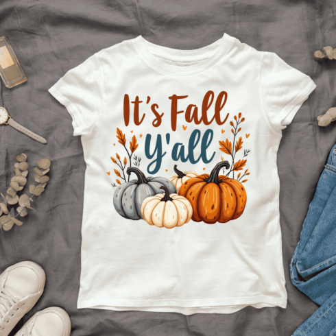 Fall T-shirt Design cover image.